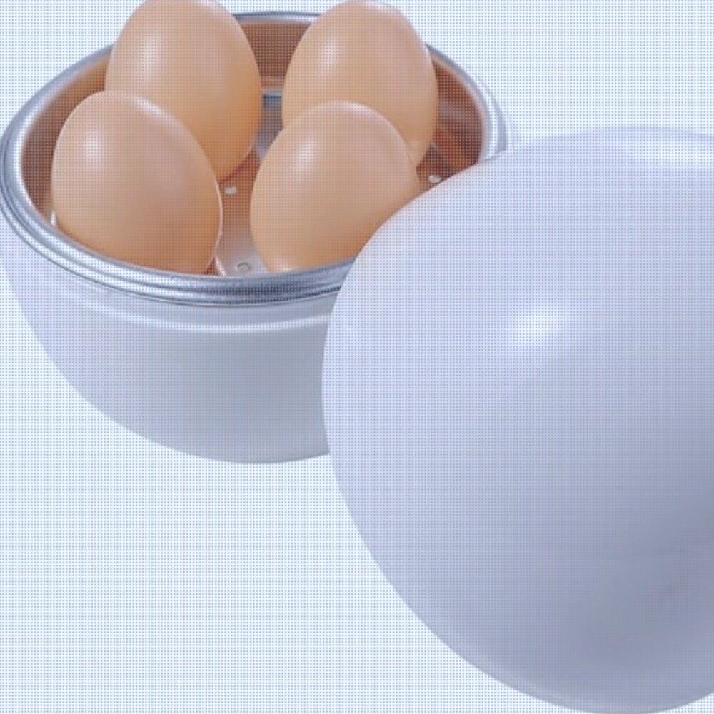 2 Microwave Egg Boilers! Easy Quick 5 Minutes Hard Soft Boiled Steamer, 4 Eggs